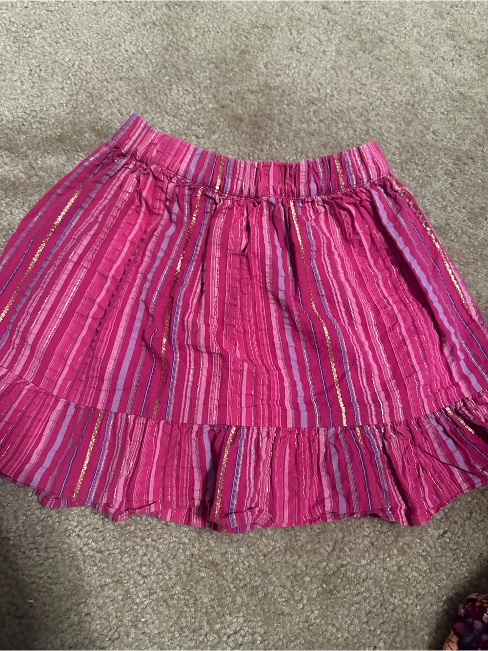 Vintage Gymboree Girls Size 8 Pleated Skirt with Gold - Discontinued
